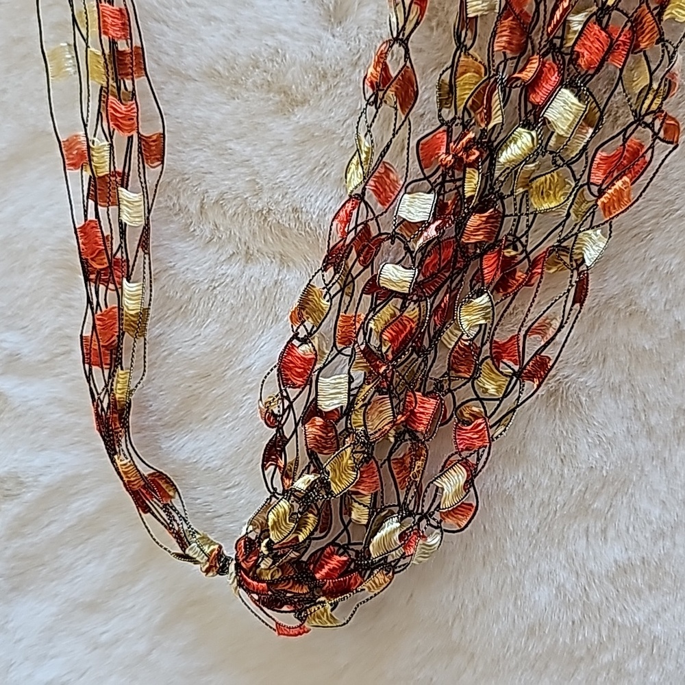 NWOT Fabric Necklace, multi length